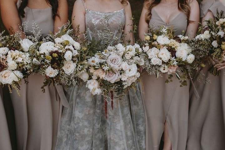 Wedding Bridal flowers with greenery